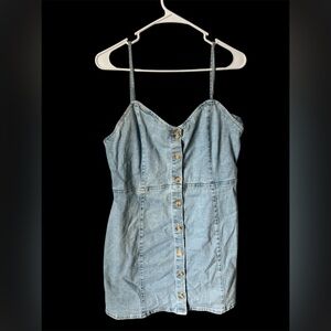 Zara Light Blue Denim Dress